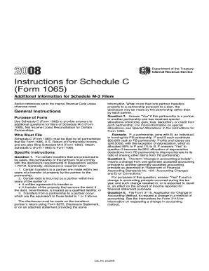 Instructions for Schedule C (Form 1065)