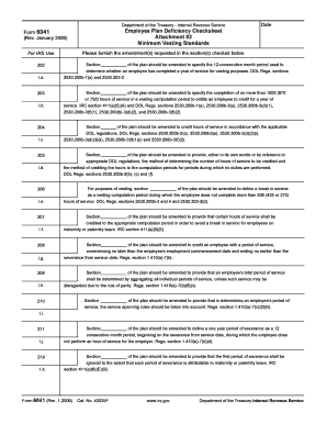 IRS Form 6041 Employee Plan Deficiency Checksheet