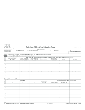 Schedule I Form 1118