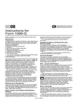 Instructions for Form 1099-Q