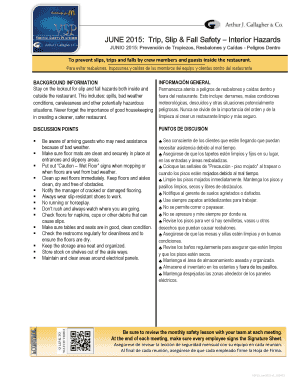 Trip, Slip & Fall Safety – Interior Hazards