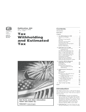 IRS Publication 505