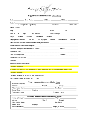 Patient Registration Form