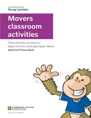 Cambridge English Movers Worksheet