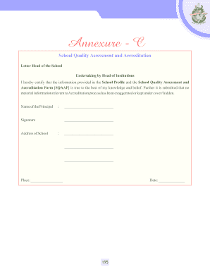 School Quality Assessment Accreditation Undertaking