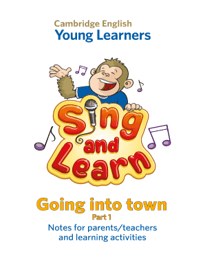 Cambridge English Movers Song Activity Sheet