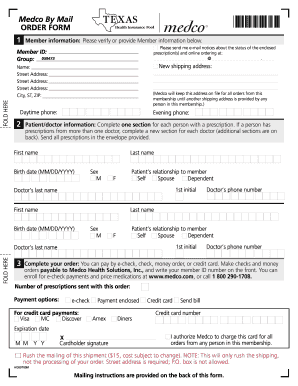 Medco By Mail Order Form