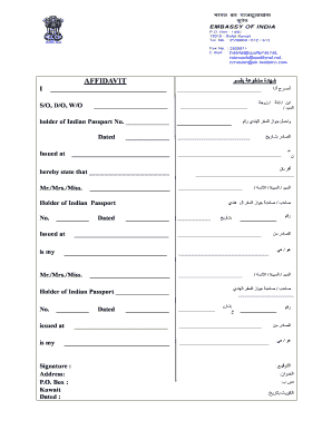 Affidavit of Identity