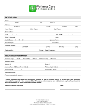 Patient Intake Form