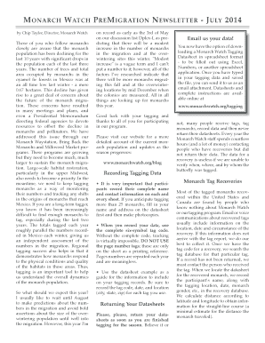 Monarch Watch Tagging Datasheet