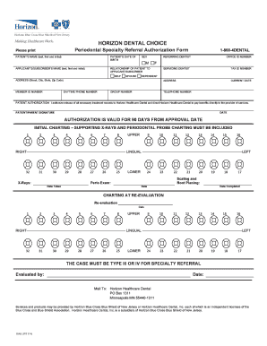 periodontal charting template edit fill out download printable periodontal charting form