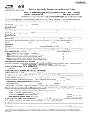 Medical Necessity Determination Request Form