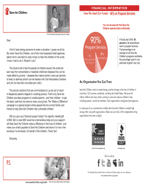 Save the Children Donation Form