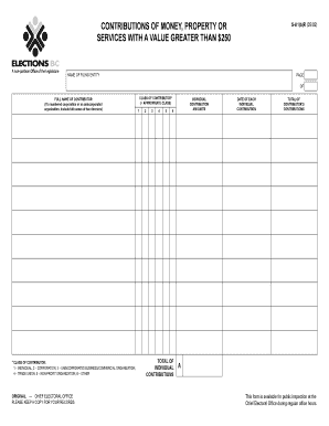 California Contribution Disclosure Form