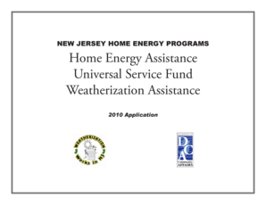 New Jersey Home Energy Assistance Application