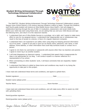 SWATTEC Student Permission Form