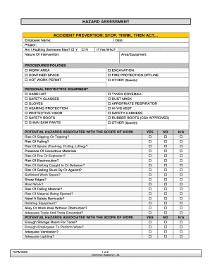 Hazard Assessment Form