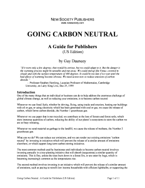 Going Carbon Neutral Guide for Publishers