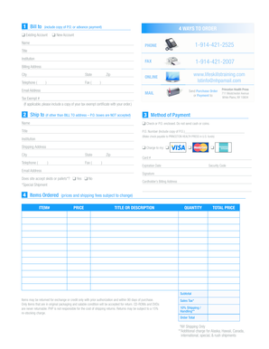 Order Form