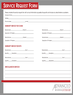 Service Request Form