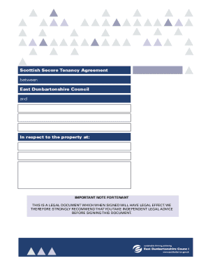 Scottish Secure Tenancy Agreement