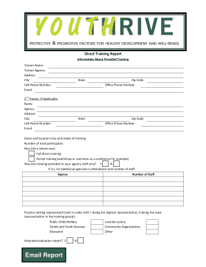 Direct Training Report Form