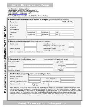 Hotel Reservation Form