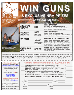 Raffle sheet template 1 200 - WIN GUNSWIN GUNS - Friends of NRA - friendsofnra