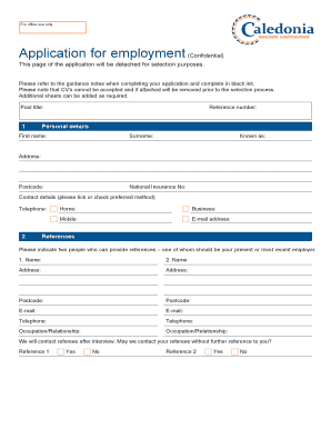Employment Application Form