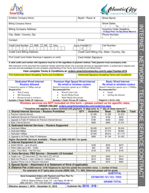 Smart City Internet and Telephone Service Contract