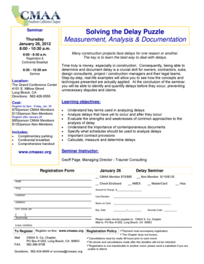 Solving the Delay Puzzle Measurement Analysis Documentation - cmaasc