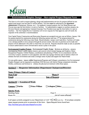 130523EGD Non-Capital Proj Req Form- Template - facilities gmu