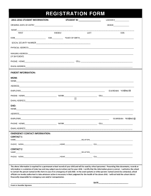 Student Registration Form