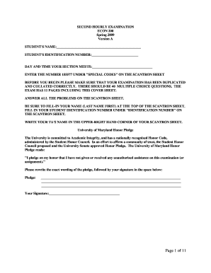 ECON 200 Spring 2009 Exam