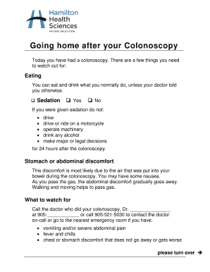 Colonoscopy Post-Procedure Instructions