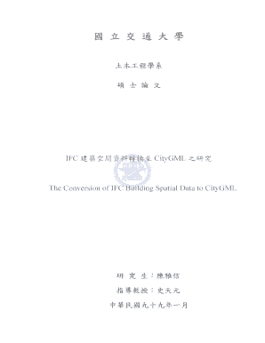 The Conversion of IFC Building Spatial Data to CityGML