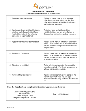 Authorization for Release of Health Information