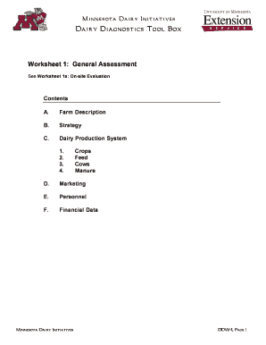 Minnesota Dairy Initiatives DDW-1 Form