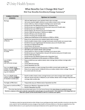 Mid-Year Benefits Enrollment Form