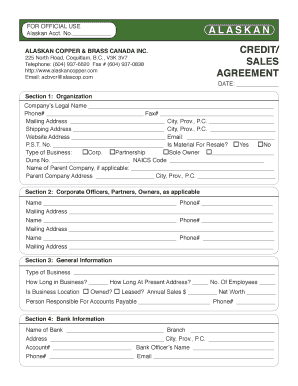 Alaskan Copper Credit Sales Agreement