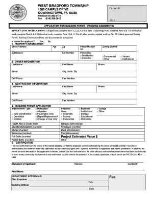 Building Permit Application for Finished Basements