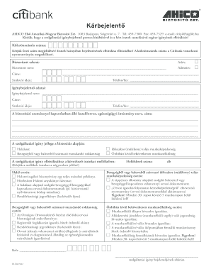 Insurance Service Claim Form