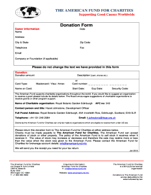 The American Fund for Charities Donation Form