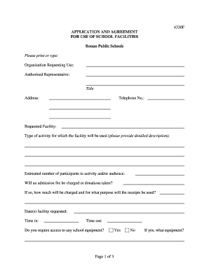 Project proposal example for school - 4330F APPLICATION AND AGREEMENT FOR USE OF SCHOOL FACILITIES Ronan Public Schools Please print or type: Organization Requesting Use: Authorized Representative: Title Address: Telephone No - ronank12