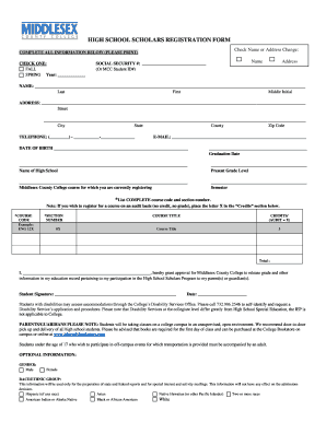 HIGH SCHOOL SCHOLARS REGISTRATION FORM - metuchenschools