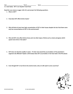 Environmental Science Case Study Questions