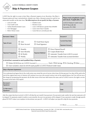 Skip-A-Payment Coupon