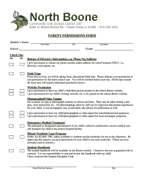 Parent Permission Form