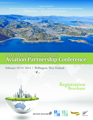 Speaker invoice - Registration Brochure - American Association of Airport - events aaae