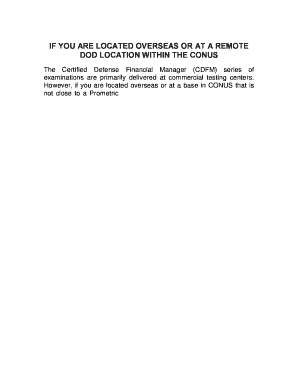 CDFM Examination Request Form